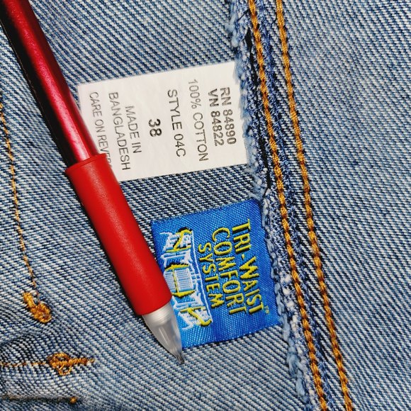 Tri Wasit Comfort System Men 38 Cargo Medium Wash Casual Denim Blue Jean Shorts - Picture 8 of 9